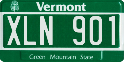 VT license plate XLN901
