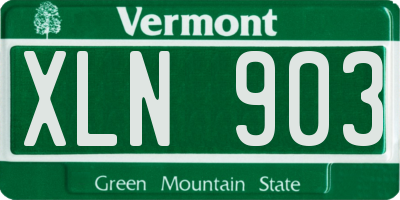 VT license plate XLN903