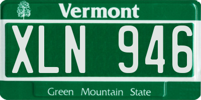 VT license plate XLN946