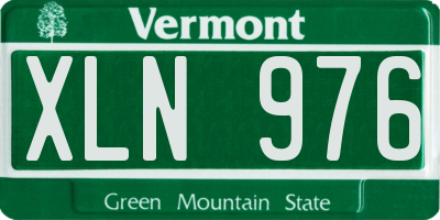 VT license plate XLN976