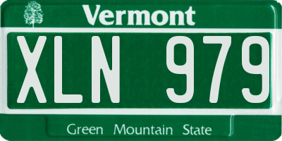 VT license plate XLN979