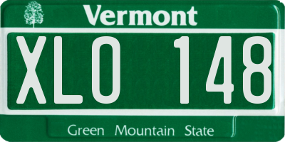 VT license plate XLO148