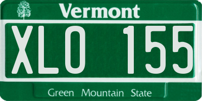 VT license plate XLO155
