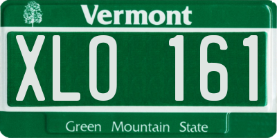 VT license plate XLO161