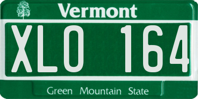 VT license plate XLO164