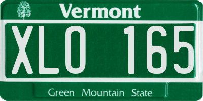 VT license plate XLO165