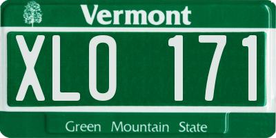 VT license plate XLO171