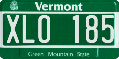 VT license plate XLO185