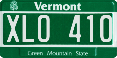 VT license plate XLO410