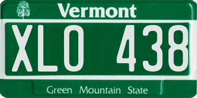 VT license plate XLO438