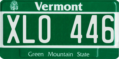 VT license plate XLO446
