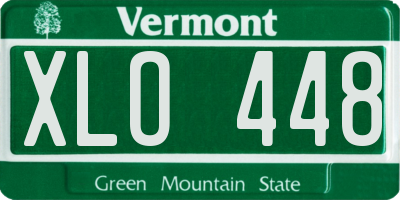 VT license plate XLO448