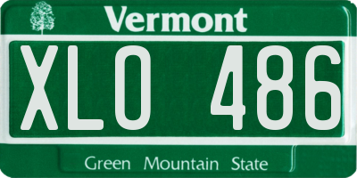 VT license plate XLO486