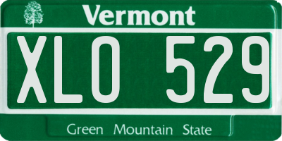 VT license plate XLO529