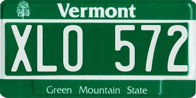 VT license plate XLO572