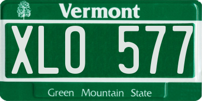 VT license plate XLO577