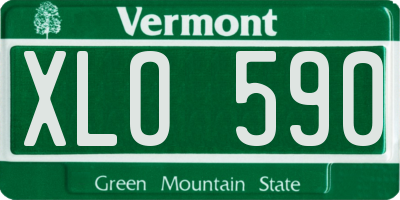 VT license plate XLO590