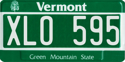 VT license plate XLO595