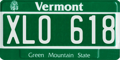 VT license plate XLO618