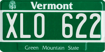 VT license plate XLO622