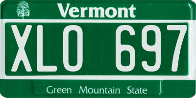 VT license plate XLO697