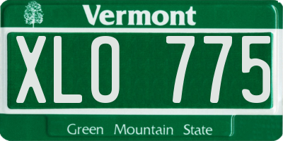VT license plate XLO775