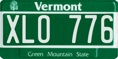 VT license plate XLO776