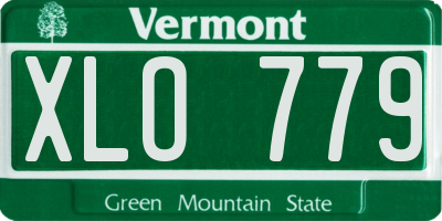 VT license plate XLO779