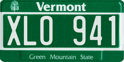 VT license plate XLO941