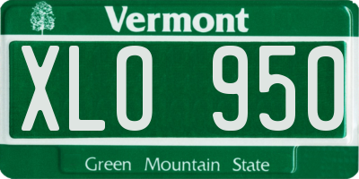 VT license plate XLO950