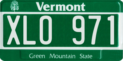 VT license plate XLO971