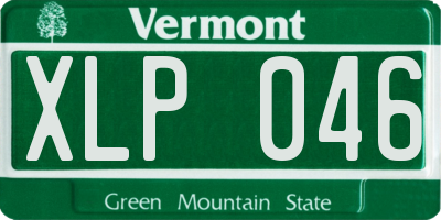 VT license plate XLP046