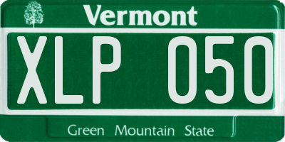 VT license plate XLP050