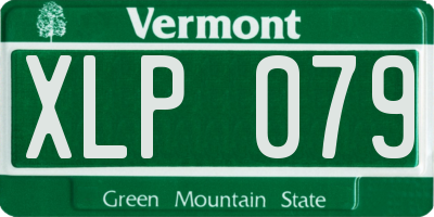 VT license plate XLP079