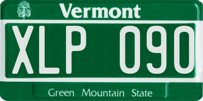 VT license plate XLP090