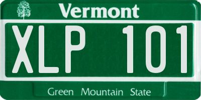 VT license plate XLP101