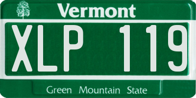 VT license plate XLP119