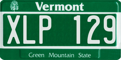 VT license plate XLP129