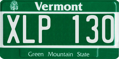 VT license plate XLP130