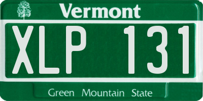 VT license plate XLP131