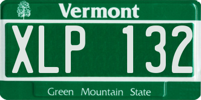 VT license plate XLP132