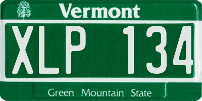VT license plate XLP134