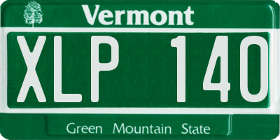 VT license plate XLP140