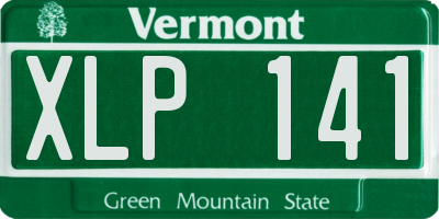 VT license plate XLP141