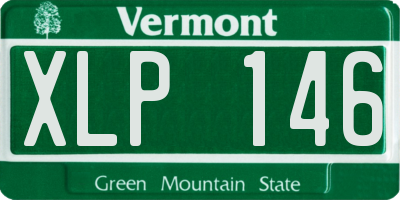 VT license plate XLP146