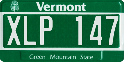 VT license plate XLP147