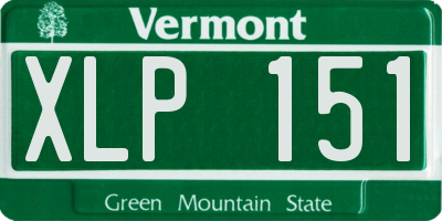 VT license plate XLP151