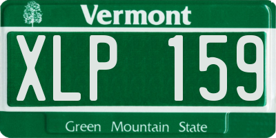 VT license plate XLP159