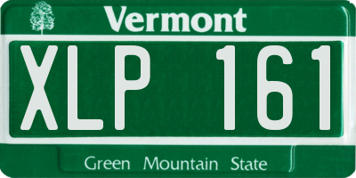 VT license plate XLP161