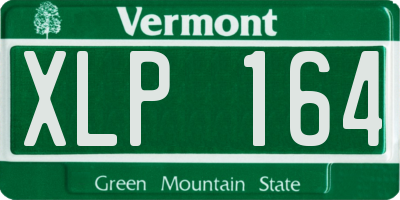 VT license plate XLP164